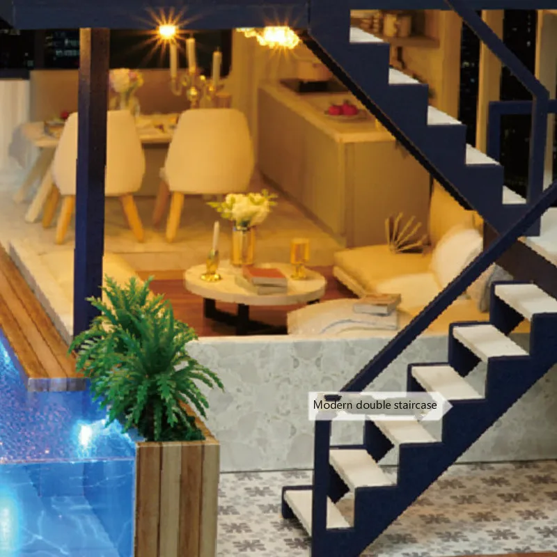 Деревянная модель сделай сам интерьерная квартира деревянная вилла ручной