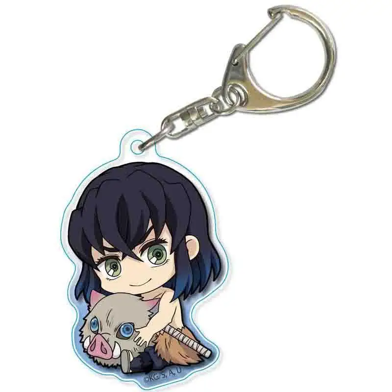Брелки для ключей с аниме рассекающий демонов акриловые милые фигурки