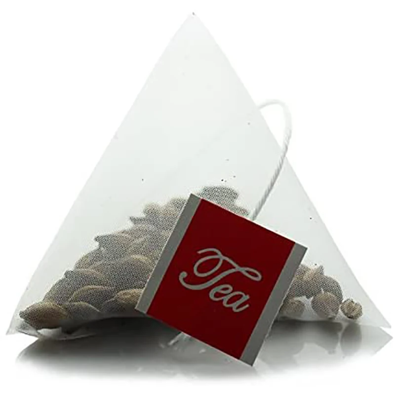Heat-Sealed Nylon Tea Filter Bag Single String Label Empty Triple-Cornered For Loose | Дом и сад