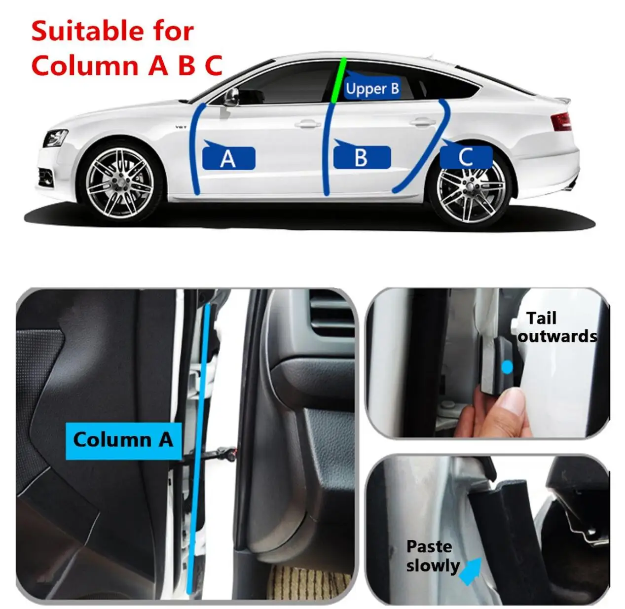 Ленточная отделка автоматические уплотнения z-образная для fiat 500 volkswagen bmw e46 e90 peugeot