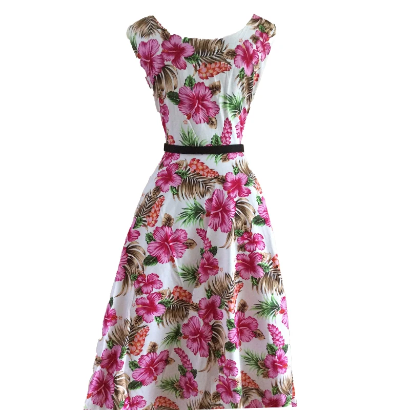 Винтажное хлопчатобумажное платье в стиле Мори с принтом вишни | Женская одежда