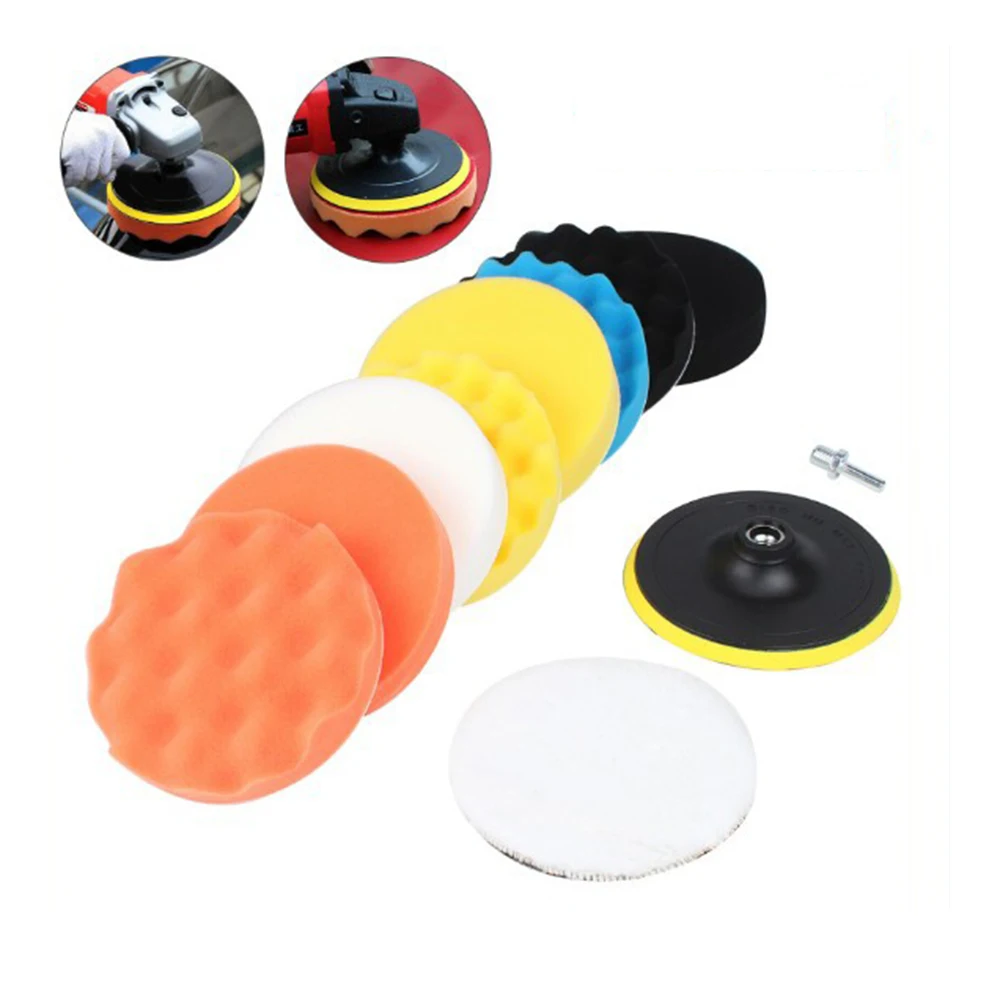 

Полировальный диск, самоклеящаяся Губка Для Полировки Автомобиля, 11 шт./компл., 3 дюйма, подходит для полировки автомобиля