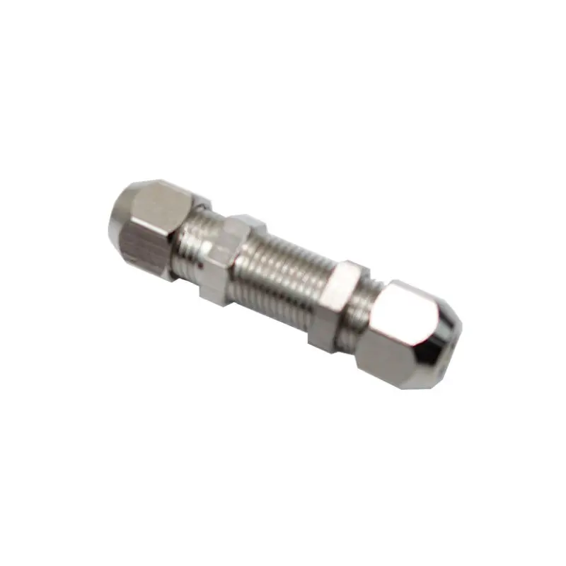 Латунный никелированный Компрессионный фитинг прямой локоть тройник переборка 4