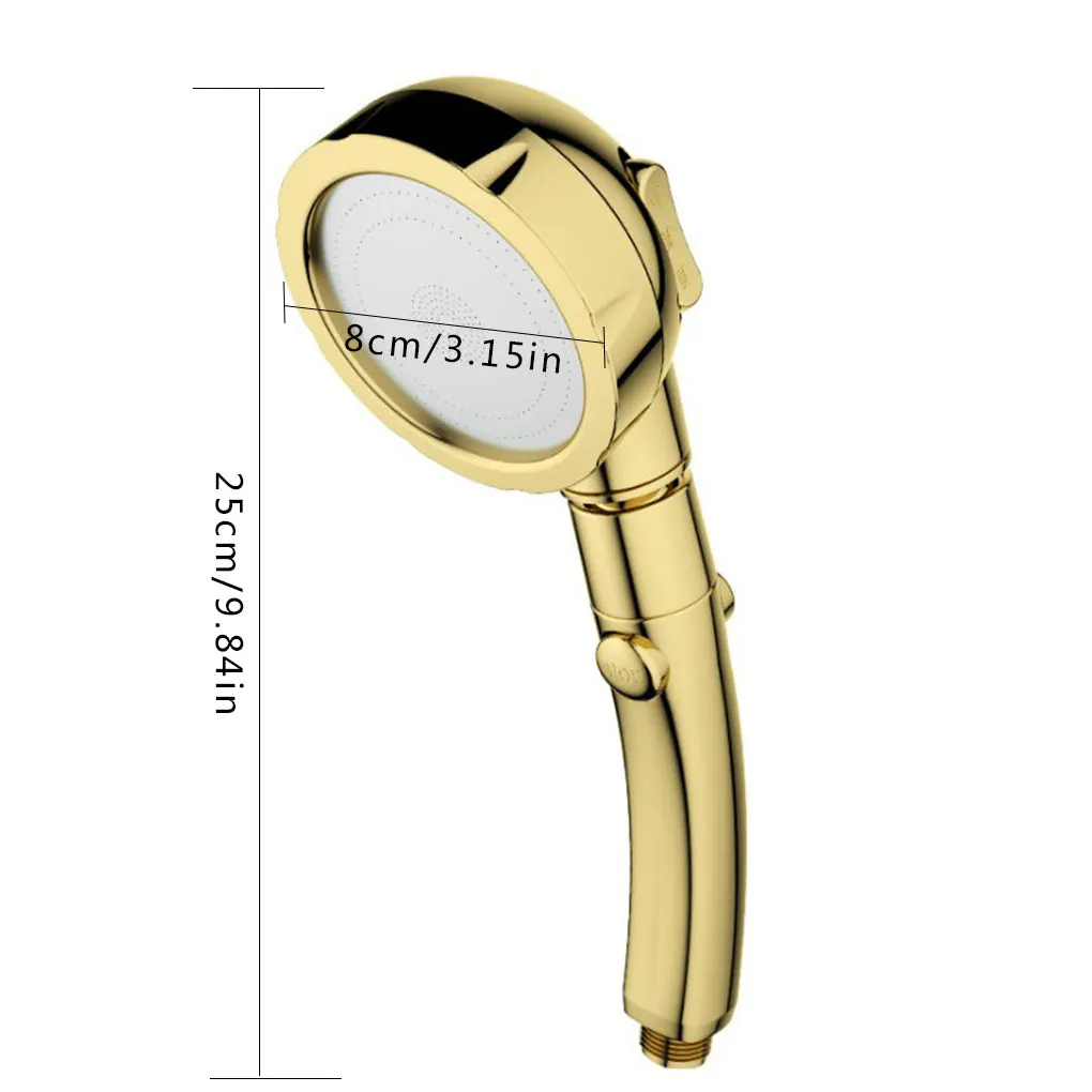 

3 Mode Shower Head 360 Degrees Rotating Adjustable Water Saving Water Pressure Shower Head With Stop Button Bathroom Accessories