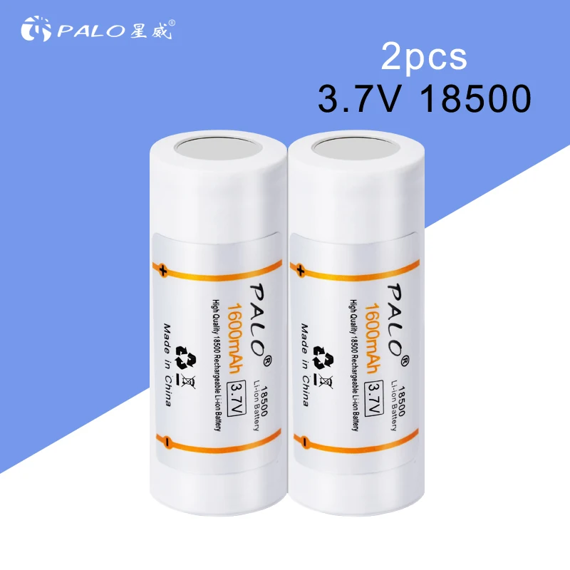 PALO 18500 3.7V rechargeable battery 3.7 v batteries rechargeable li-ion lithium battery Flashlight,Headlight,Electronic-cigare