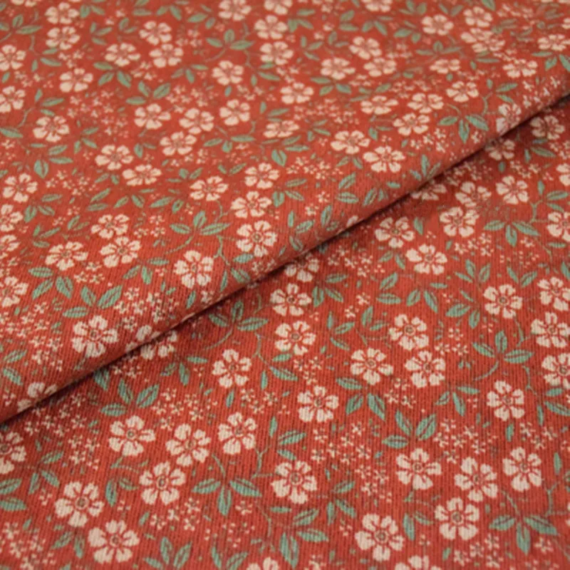 Полуметровый новый дизайн осень-зима пасторальный цветочный принт Вельветовая