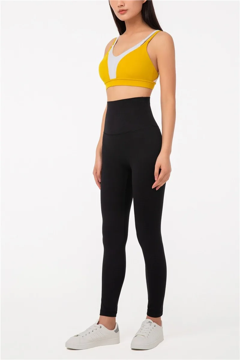 

Fake Two-piece Fitness Vest Women Color Matching Yoga Sports Underwear Breathable Padded Shockproof Underwear Stretchy Workout