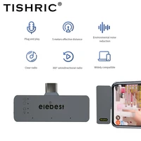 tishric best m10 wireless lavalier microphone android ios portable audio video recording mic live microphone for iphonetype c