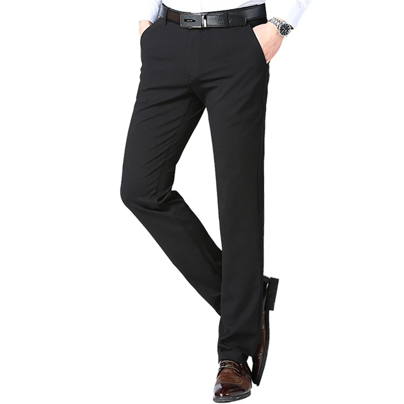 

Men Suit Pants Men's Slim Fit Dress Pants Office Trousers Men Big Size Business Classic Men's Office Pants Perfume Masculino