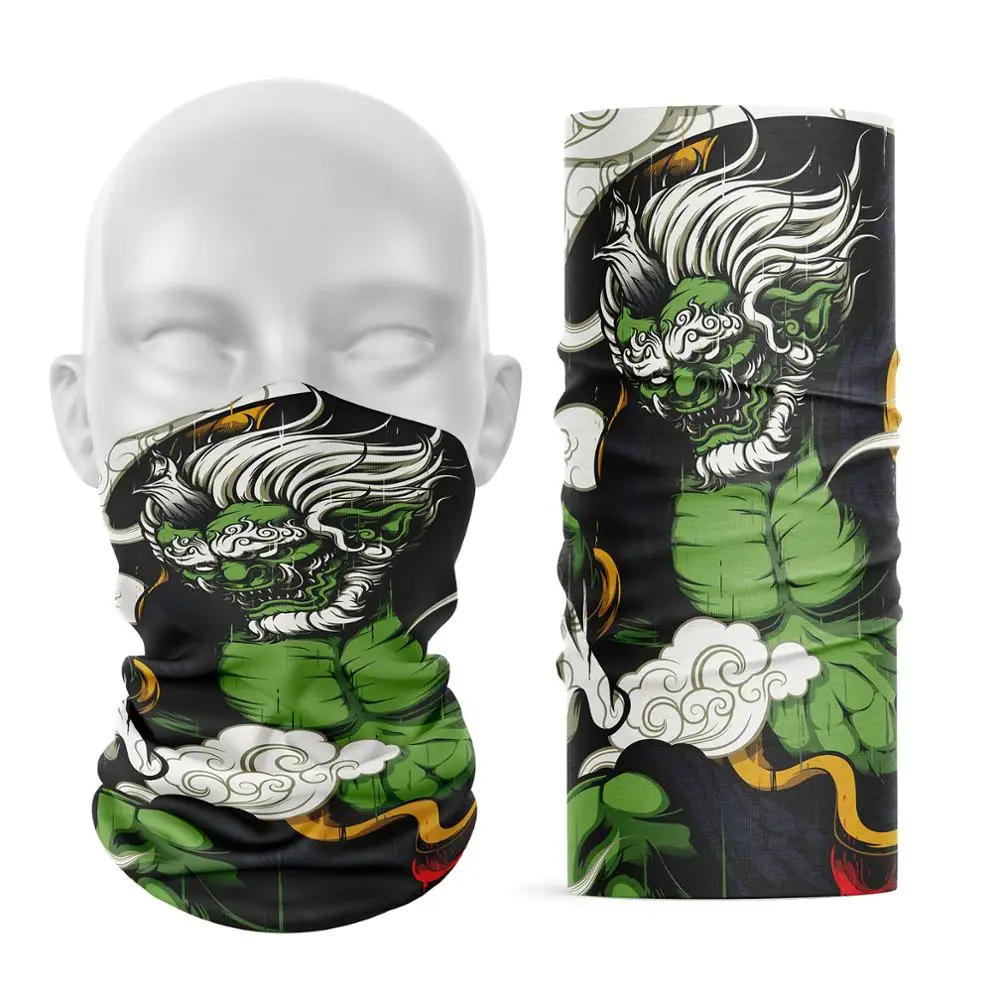 Бесшовный многофункциональный мужской волшебный шарф с 3D рисунком черепа