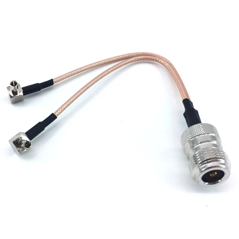 N гнездо к разъем CRC9/TS9 3G 4G LTE антенный сплиттер Сумматор RF коаксиальный кабель Pigtail