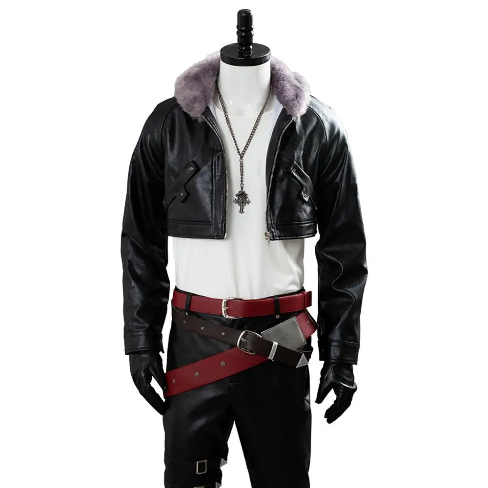 Final Fantasy 8 Косплэй Squall Leonhart костюм наряд равномерное полный для Хэллоуина с