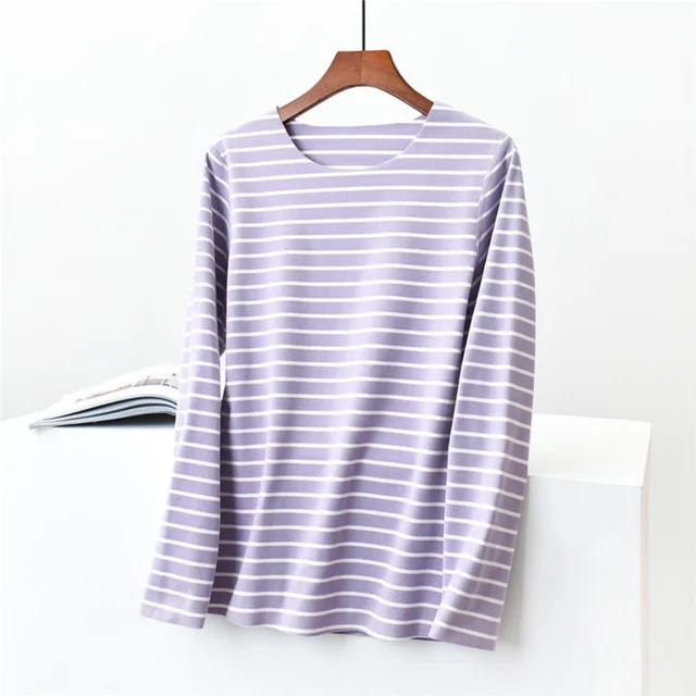 Purple Tops Бархатная теплая одежда для отдыха пижамные штаны брюки женские повседневные штаны полосатые пижамы брюки пижамные брюки Женские легинсы - Цвет: Purple Tops
