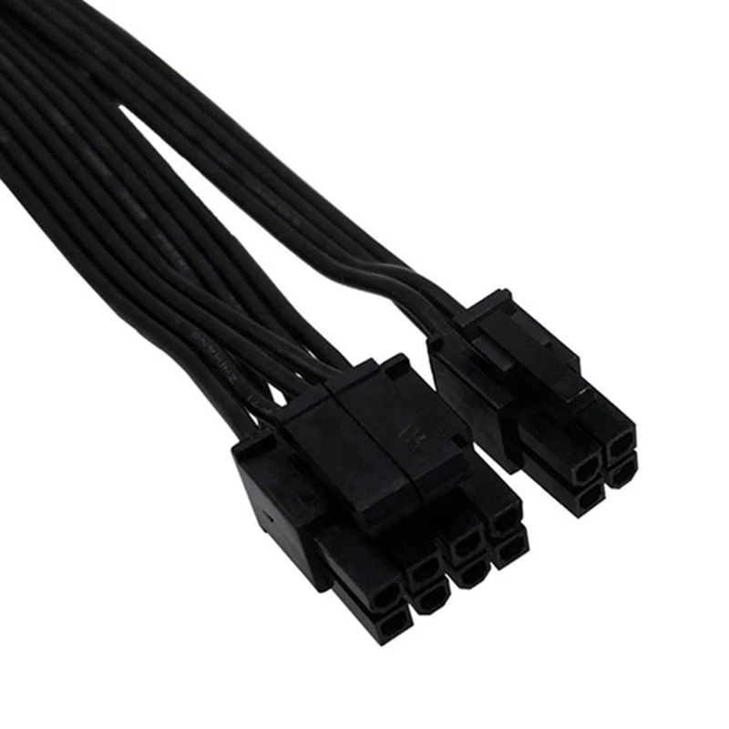 

Pin Male to Dual 8Pin(6+2) Male PCI-E Video Graphics Card Power Cable GPU Power Extension Cable Cord Splitter for BTC