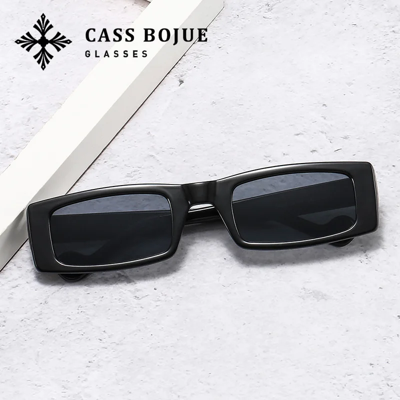 

New narrow edge box Sunglasses personality ins show avant-garde Sunglasses UV400 trend Sunglasses