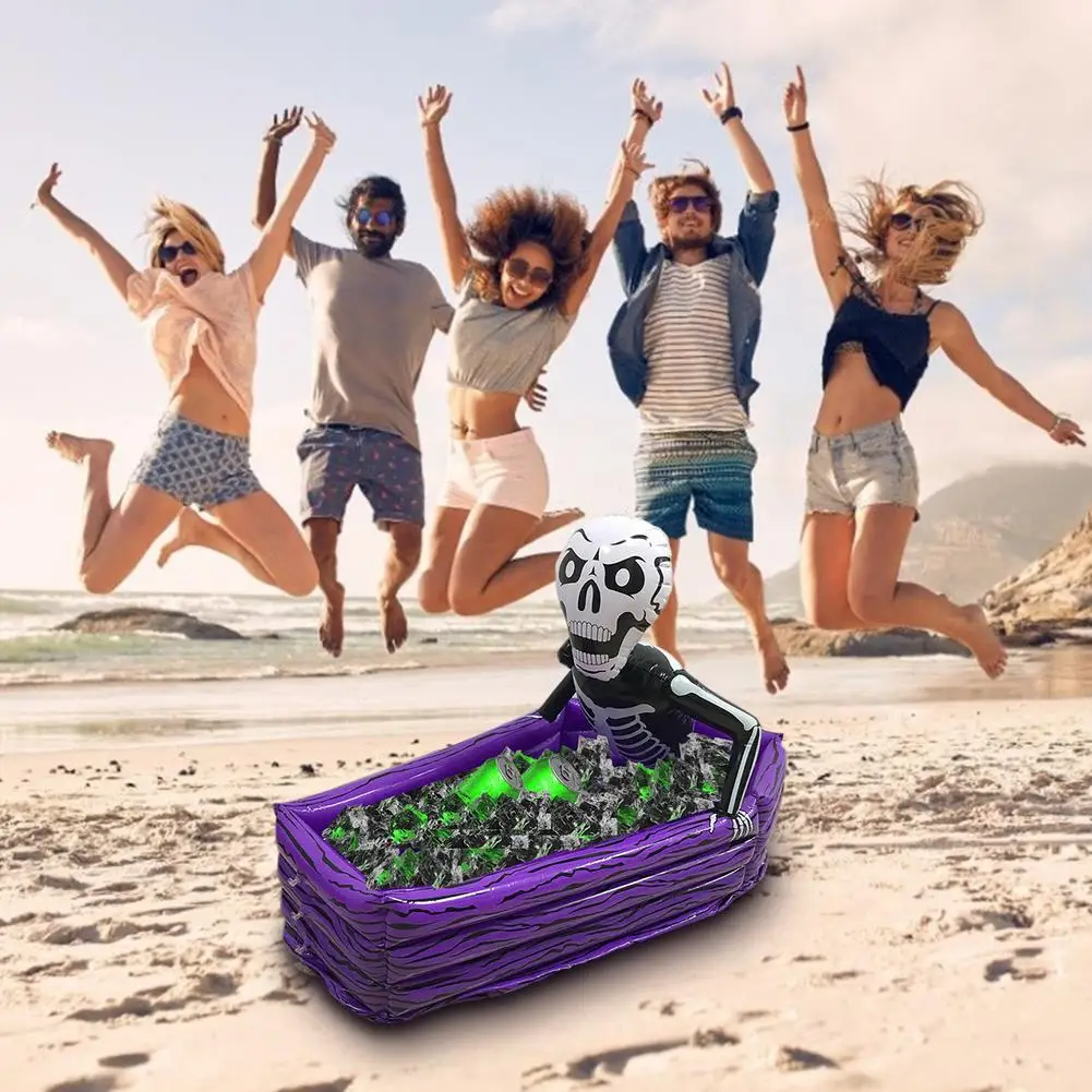 

Multifunction Pool Food Drink Holder Floating Beer Table Halloween Decor Outdoor Beach Party Adult Kid Water Toy Pool Accessory