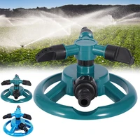 garden sprinklers automatic watering grass lawn 360 degree rotating water sprinkler 3 nozzles garden irrigation tools