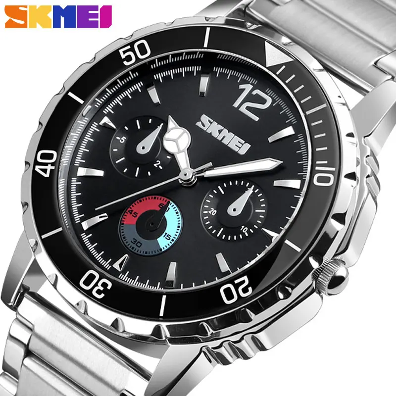 SKMEI Top Роскошные деловые часы мужские роскошные модные кварцевые наручные