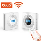 Датчик угарного газа с Wi-Fi, детектор газа для умного дома, охранная сигнализация, управление через приложение