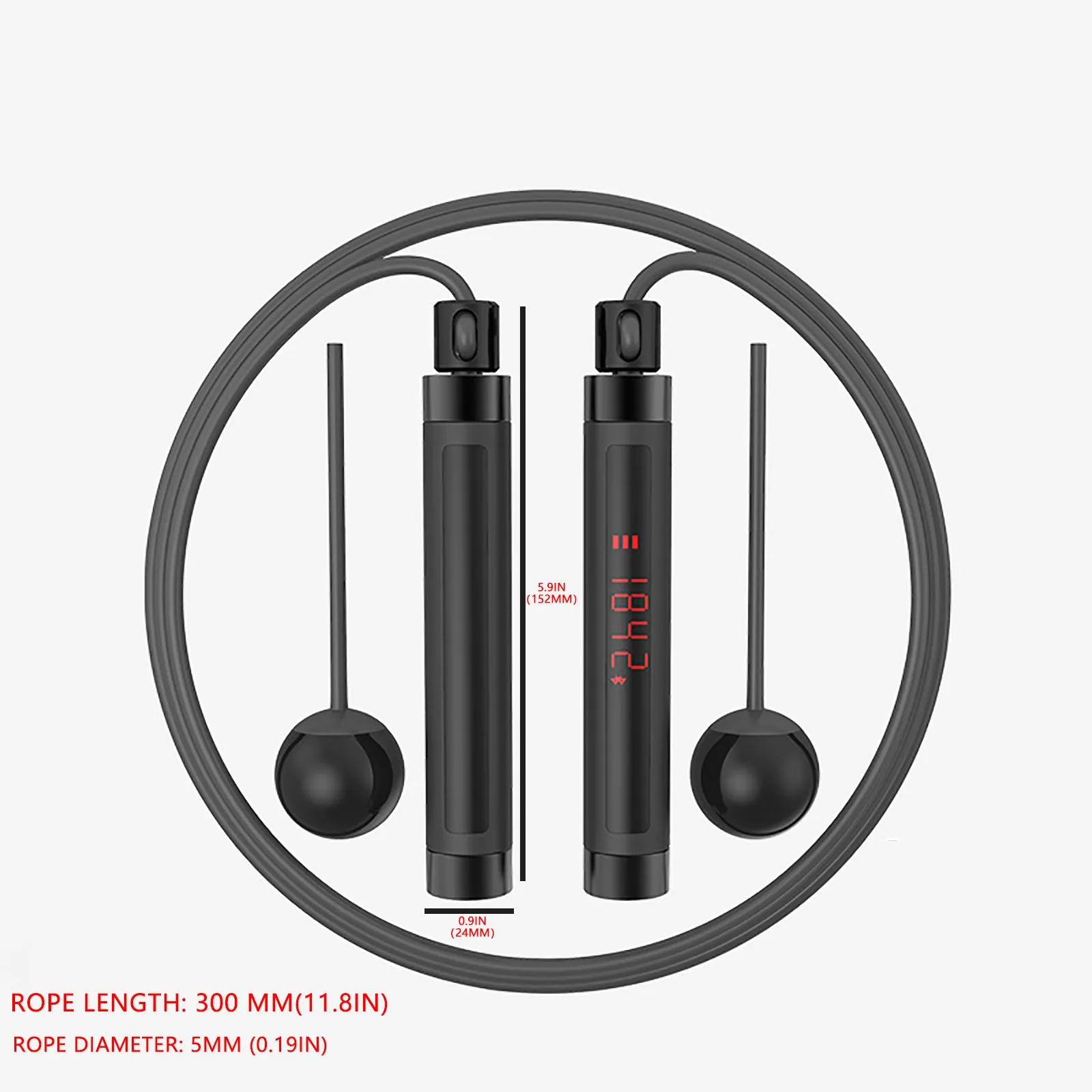 Регулируемая умная Беспроводная Скакалка для упражнений с быстрым счетчиком