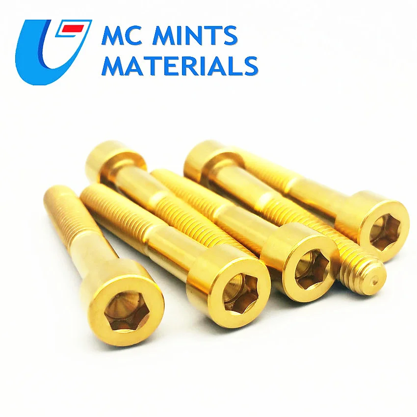 Ti болты M6 x30/40/50/60/70/80 мм крышка чаши Горный/Дорожный BikeColumn Шестигранная головка