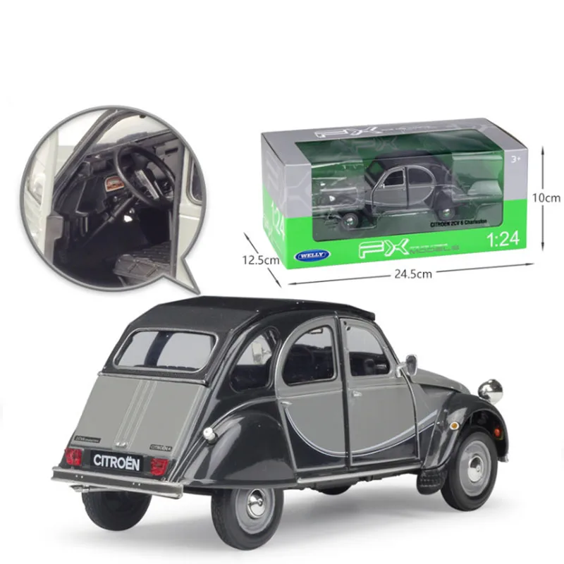 Модель классического автомобиля из металлического сплава в масштабе 1:24 литый