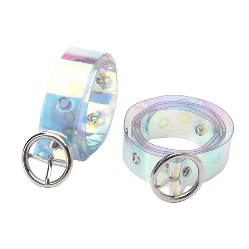 

Heart Round Square Pin Buckle Transparent Belts Women Waist Resin Dress Band Female Cinturon Mujer Cinturone Para Hombre Strap
