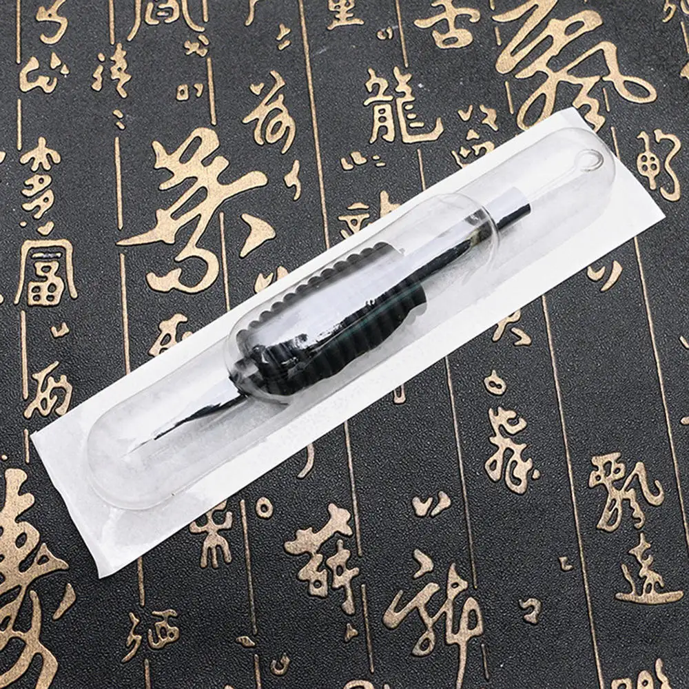 

5pc Disposable Tattoo And Tube with 3/4 Grip And Tip 7/9/11RL Standard Taper Black Silicone Handle Plus Needle Handle
