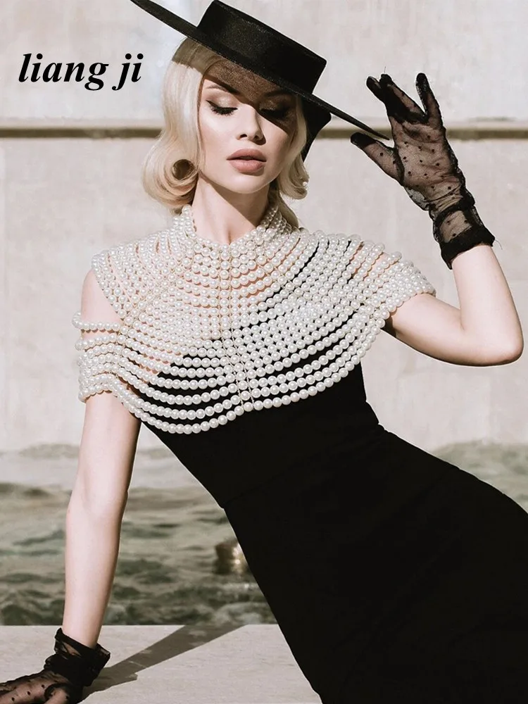 Пикантные Украшения для тела цепочка на грудь жилет с имитацией жемчуга три