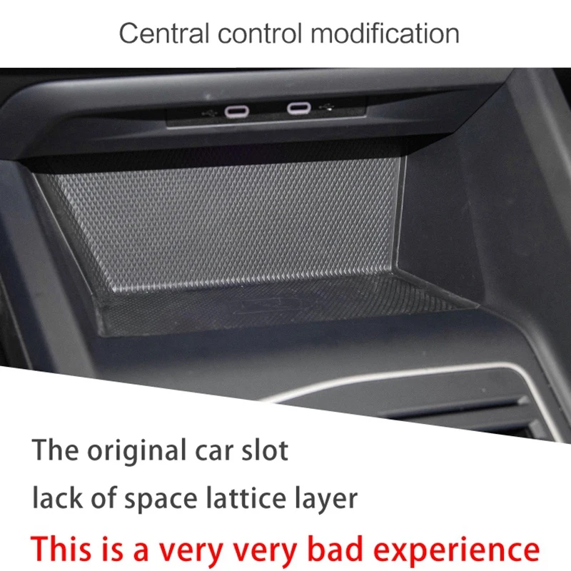 

For Golf 8 MK8 2020 Car Center Console Storage Box Tray Divider Organizer Box Container Holder