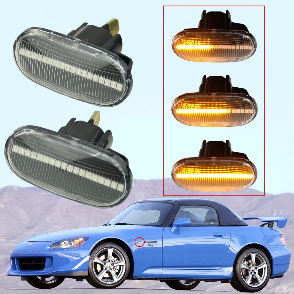 2 шт. светодиодный динамический боковой габаритный указатель поворота