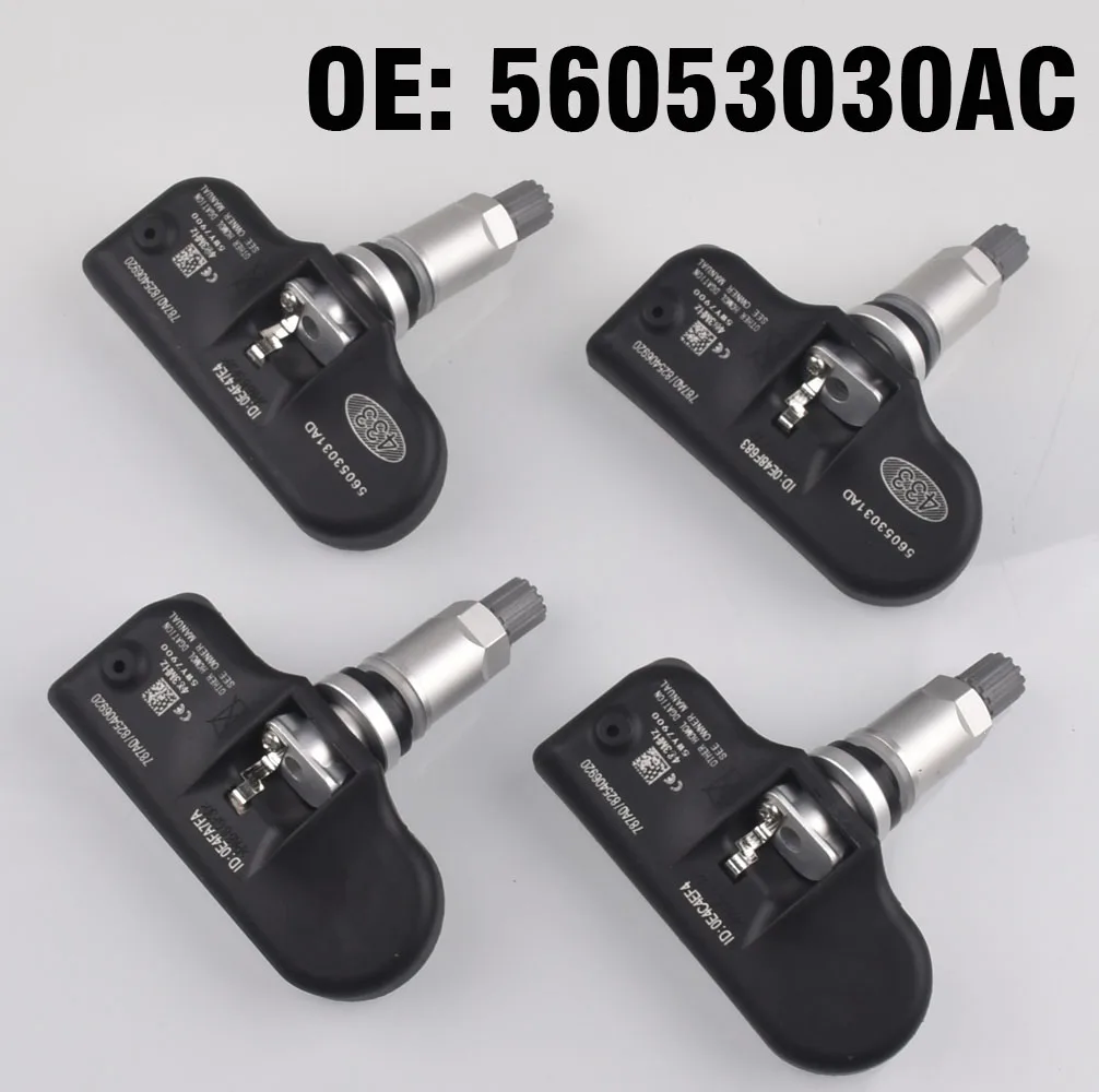 

Для датчика давления Coche De 4 Uds для Coche TPMS 56053030AC 315MHZ для Chrysler 200 300 Dodge Caliber