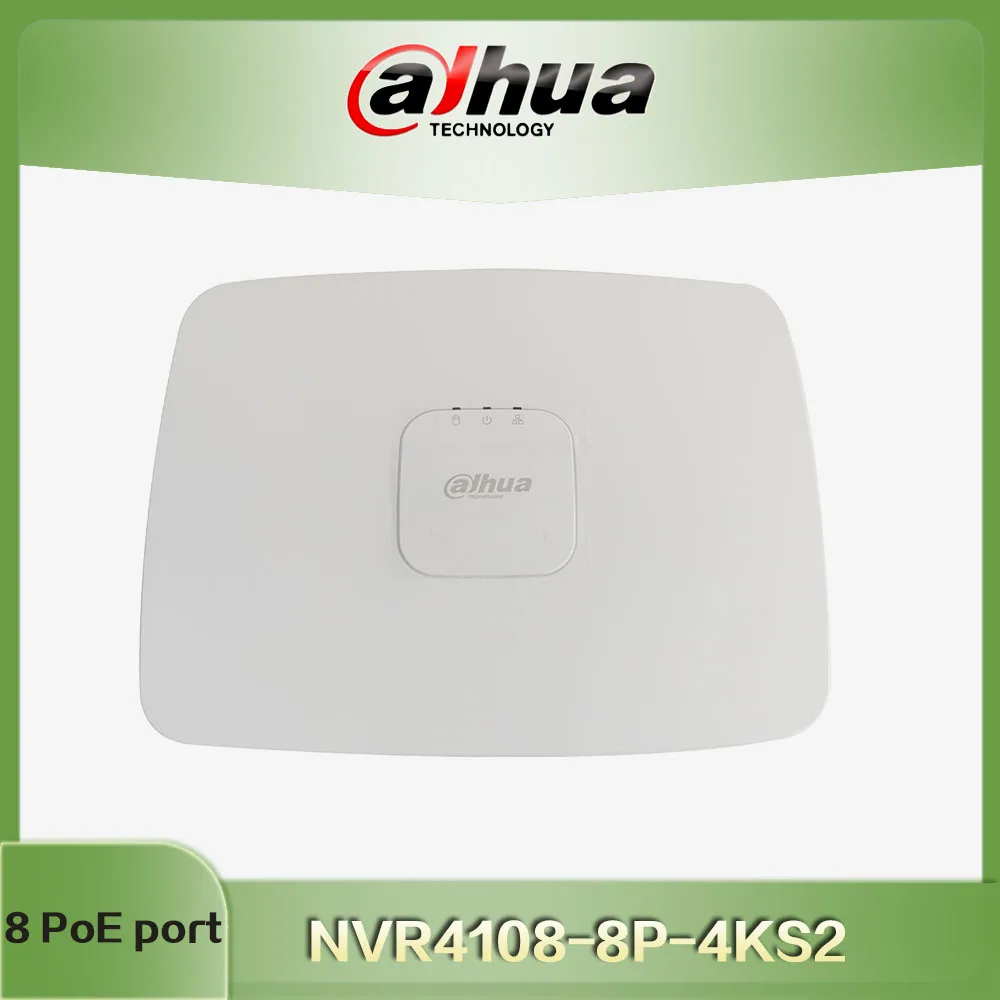 Dahua 8 POE Channel Smart 1U 8PoE 4K&ampH.265 Lite Network Video Recorder NVR4108-8P-4KS2 NVR4108-8P-4KS2/L |