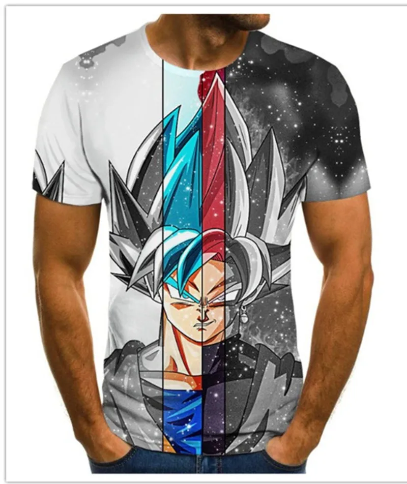 

Anime theme men's T-shirt 3D anime Harajuku tops summer T-shirt men's O-neck shirt boys clothing plus size streetwear