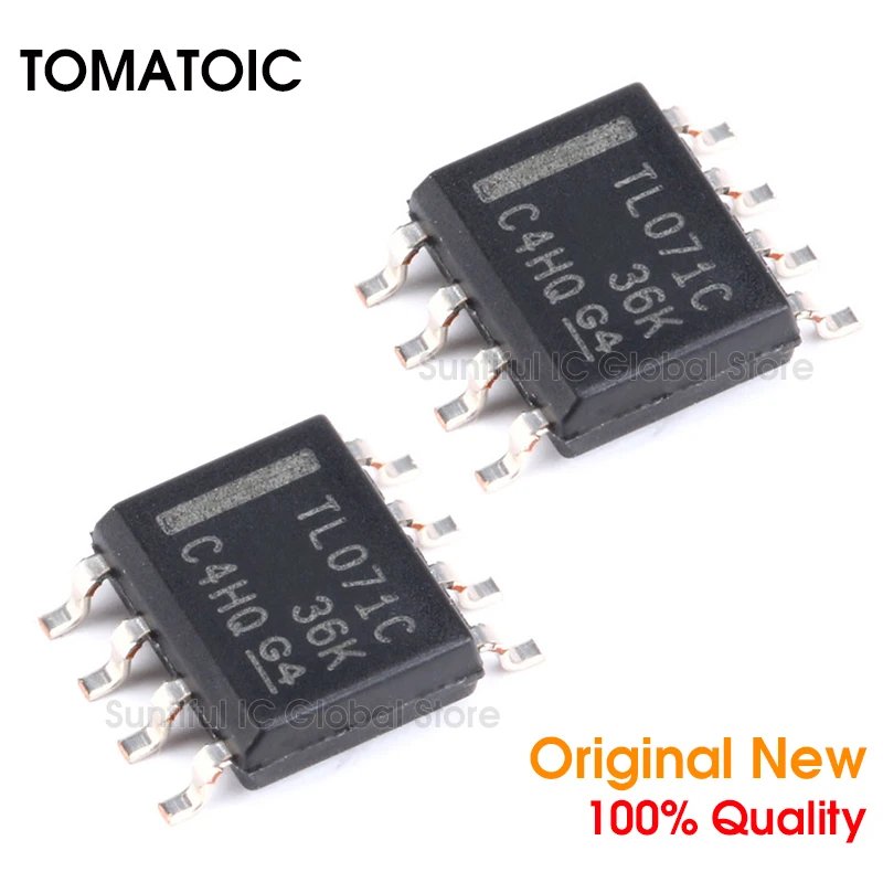 5 шт. TL071CDR SOP8 TL071C SOP-8 низкий уровень шума JFET-входной операционный усилитель |