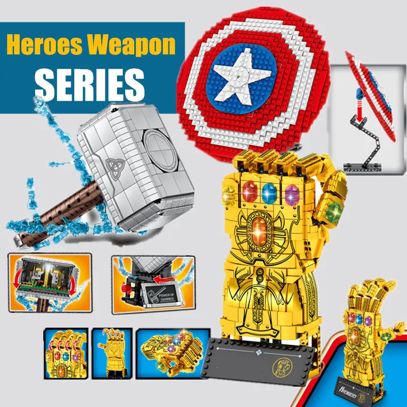 Игрушечное оружие с супержелезным героем танос Тор человек перчатка