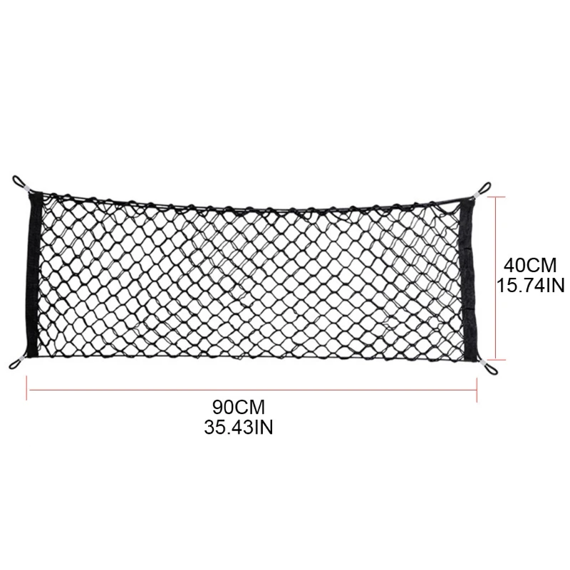

Auto Double-Layer Cargo Net Black Orgainzer Practical Car Storage Mesh
