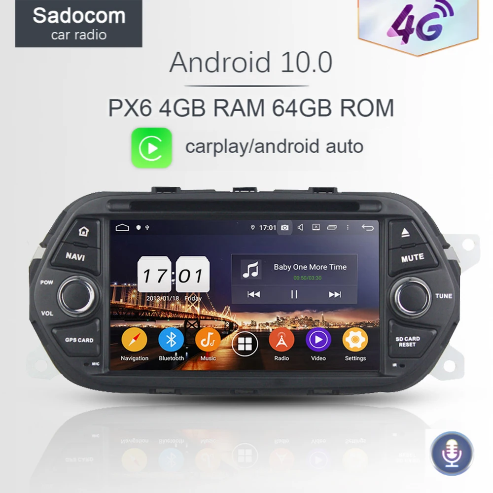 PX6 IPS 1 din Android 10 0 dvd плеер для автомобиля 8 Core 4 Гб + 64 GPS ГЛОНАСС карта Автомагнитола 5