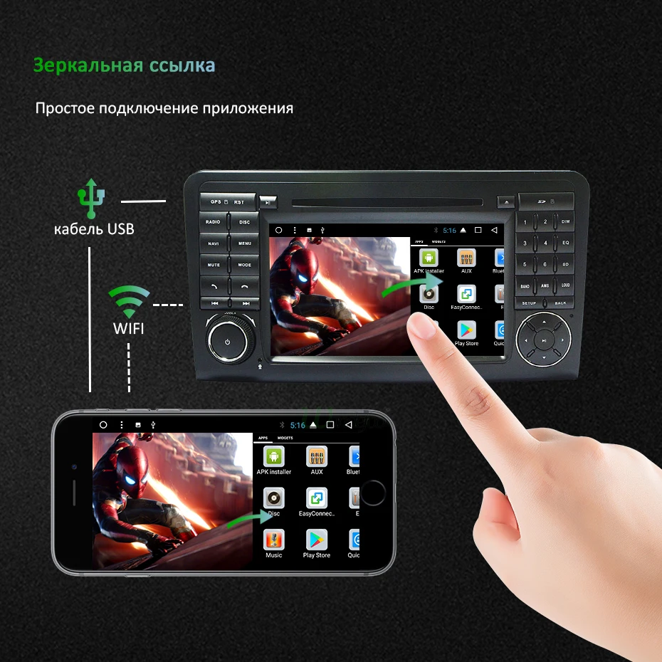 Ips Android 9,0 4G 64G Автомобильный dvd-плеер для Mercedes Benz CLASS ML W164 X164 ML350 ML300 GL500 ML320 ML280 GL350 GL450 gps радио