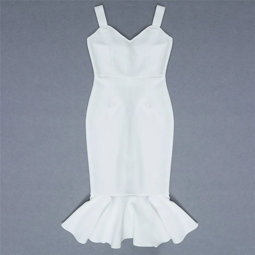 

Bevenccel Summer Dress 2020 Sexy V Neck Mermaid Bandage Dress Sexy Celebrity Evening Party Dress Vestidos Women Runway Dress