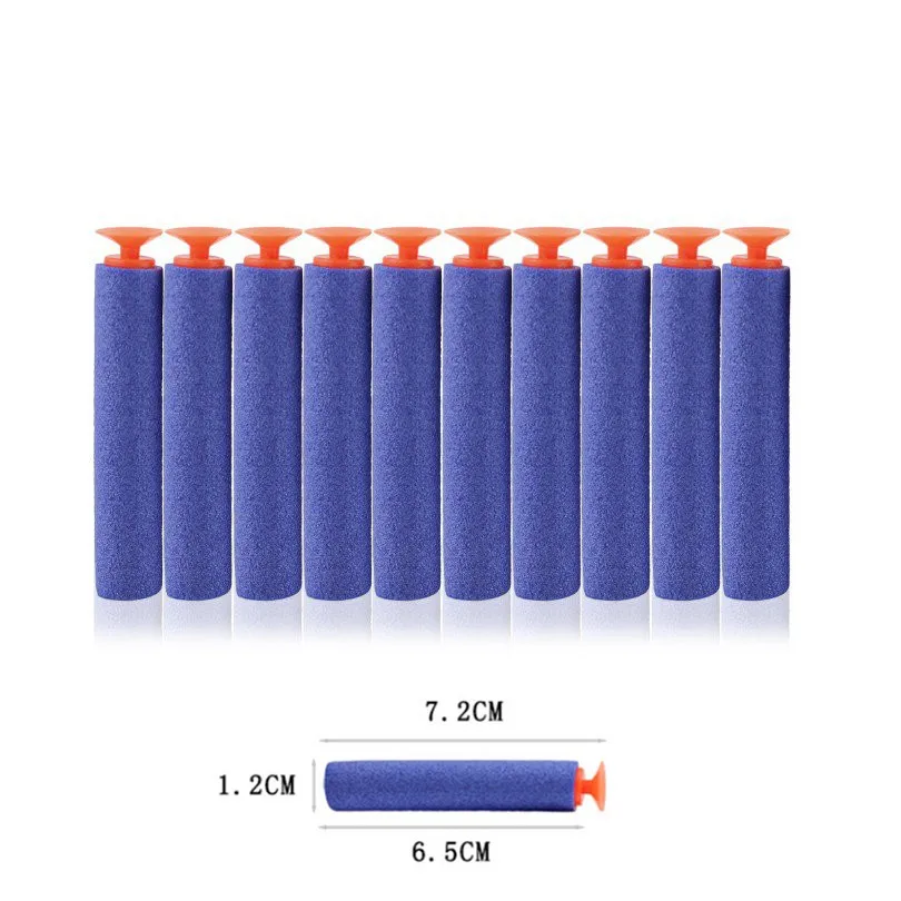 100pcs soft bullet Электрический взрыв мягкой пули игрушечный стрелковый пистолет костюм для Nerf пули игрушечный пистолет EVA Дротика-бластер игрушка-пистолет детский лучший подарок - Цвет: 100pcs soft bullet