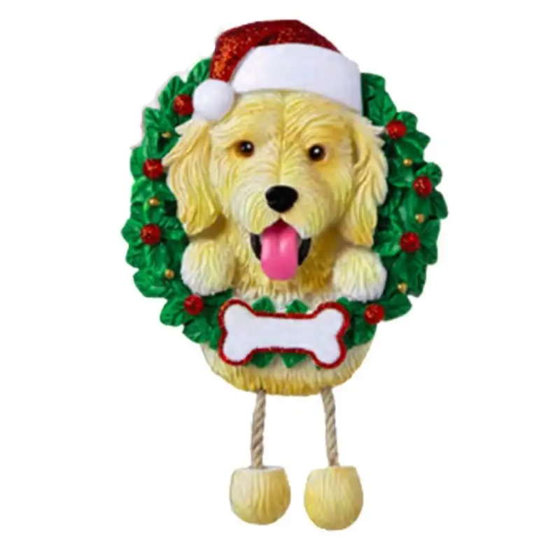 Colgante con mensaje de nombre para perros, adornos de Navidad de PVC para mascotas, nuevo adorno colgante para &aacute;rbol de Navidad, 2020-5