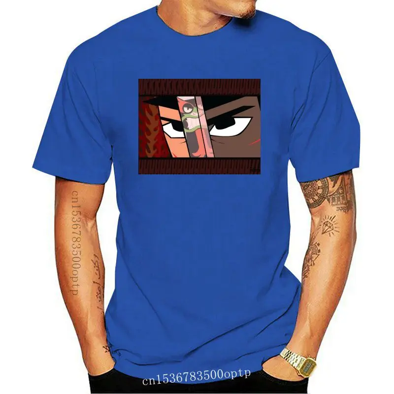 

Футболка с принтом самурайского Джека, белая футболка с принтом самурайского Джека, летние большие футболки