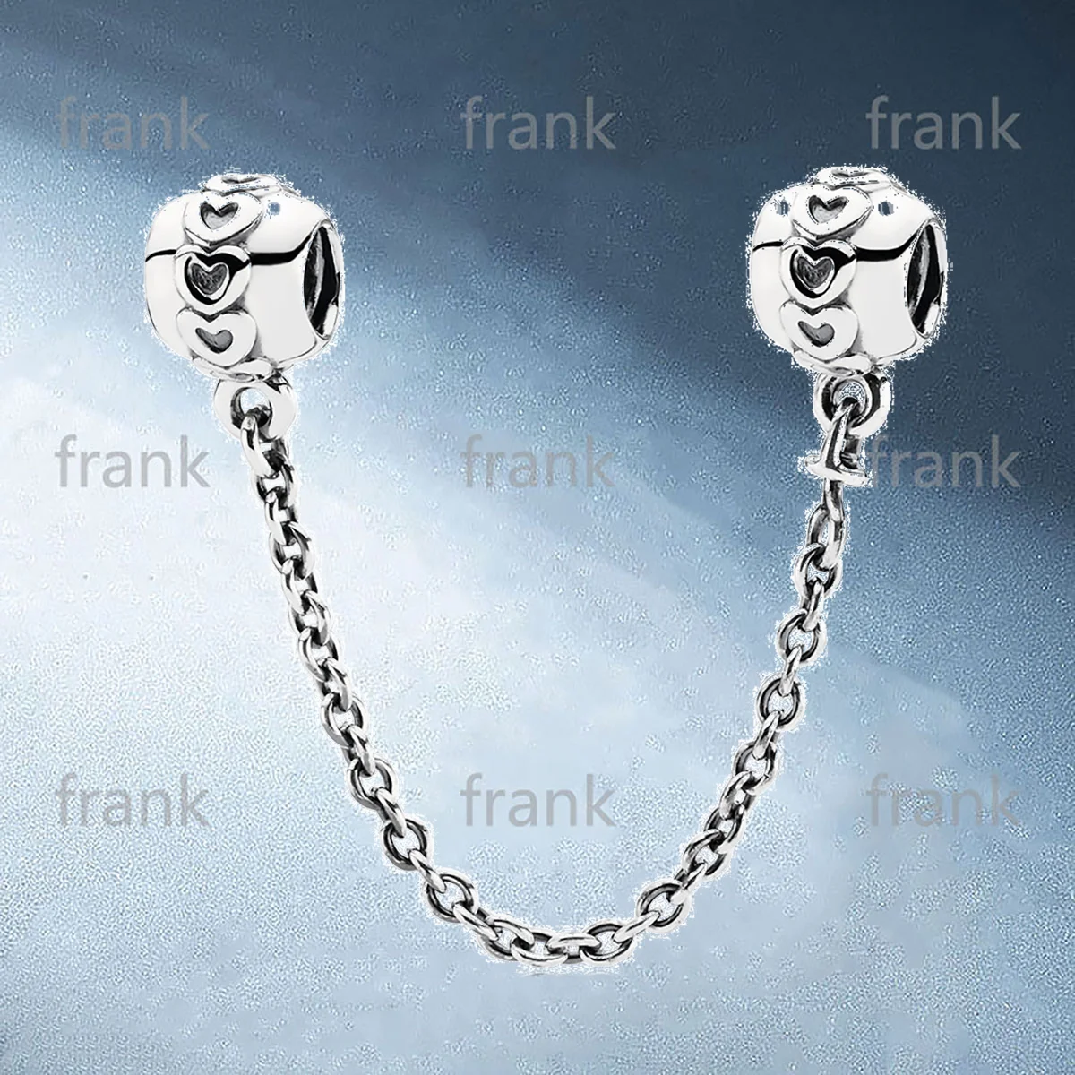 

791088 HEARTS SILVER SAFETY CHAIN