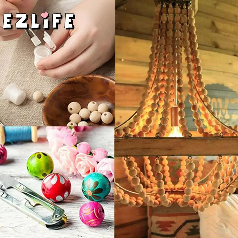 DIY 10 25 шт натуральные круглые бусины деревянные шарики без свинца цвета