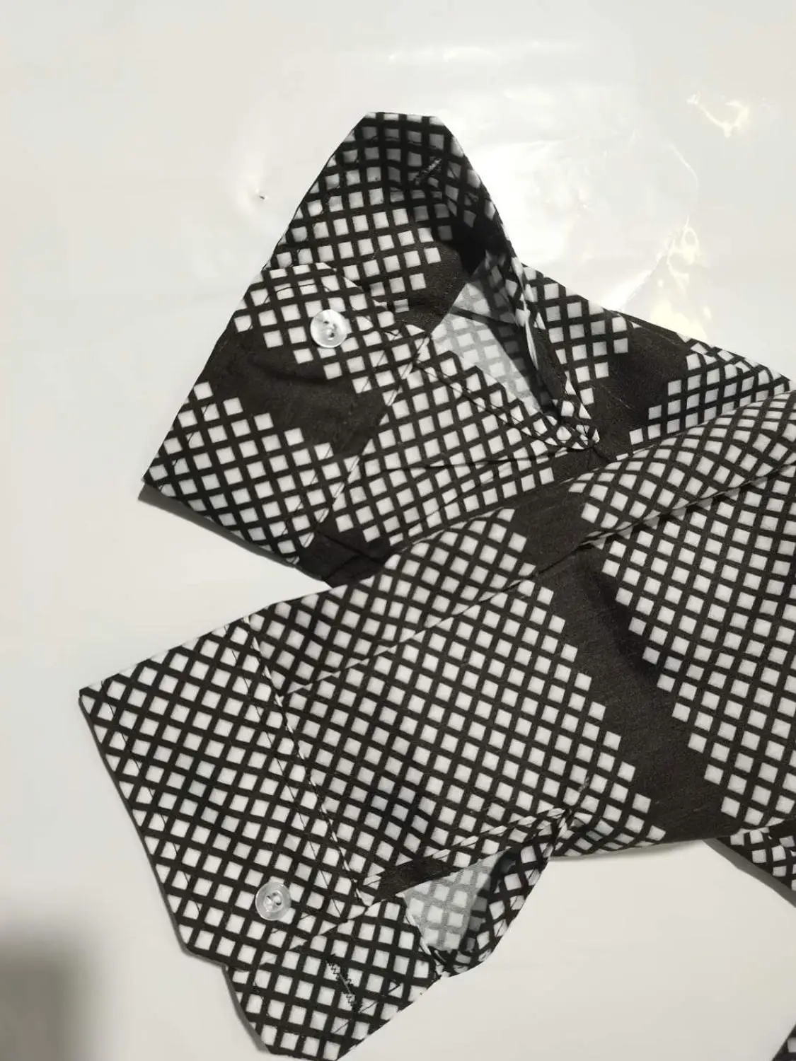 

Mens Long Sleeve Shirts Printed Paid Shirt Button Smart Formal Plain Dress Top Casual Slim Fit Men's Clothing