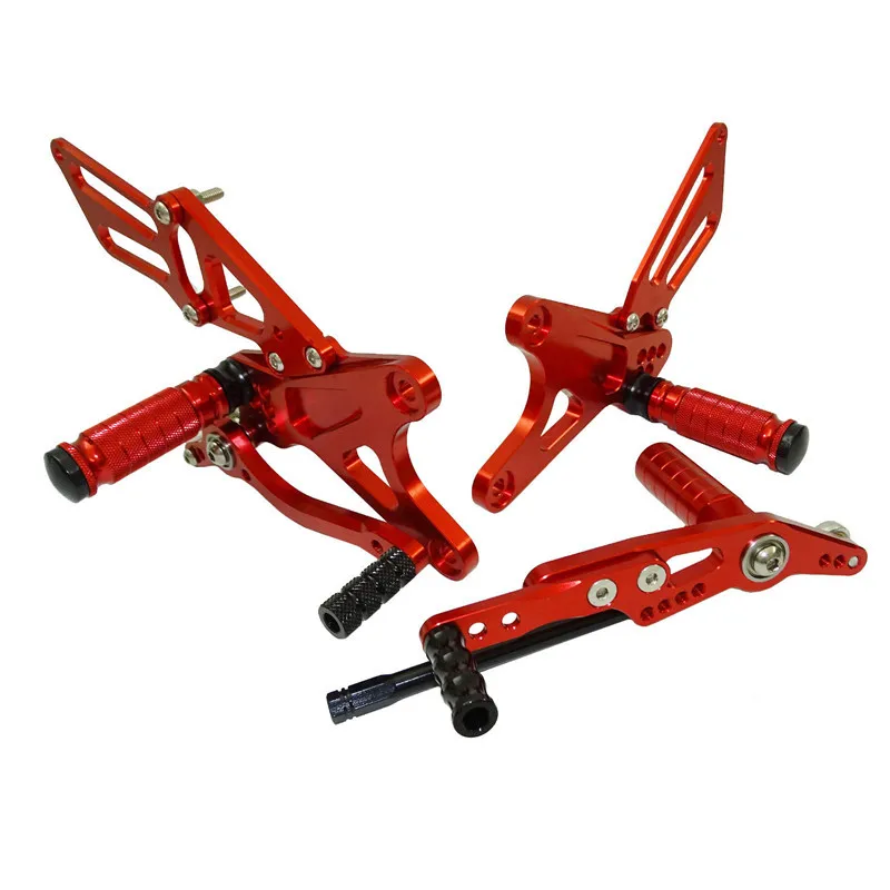 Waase для Yamaha YZF R1 2009 2010 2011 2012 2013 Регулируемый наездник задние комплекты Rearset Подножка для ухода за кожей ног колышки - Цвет: Red