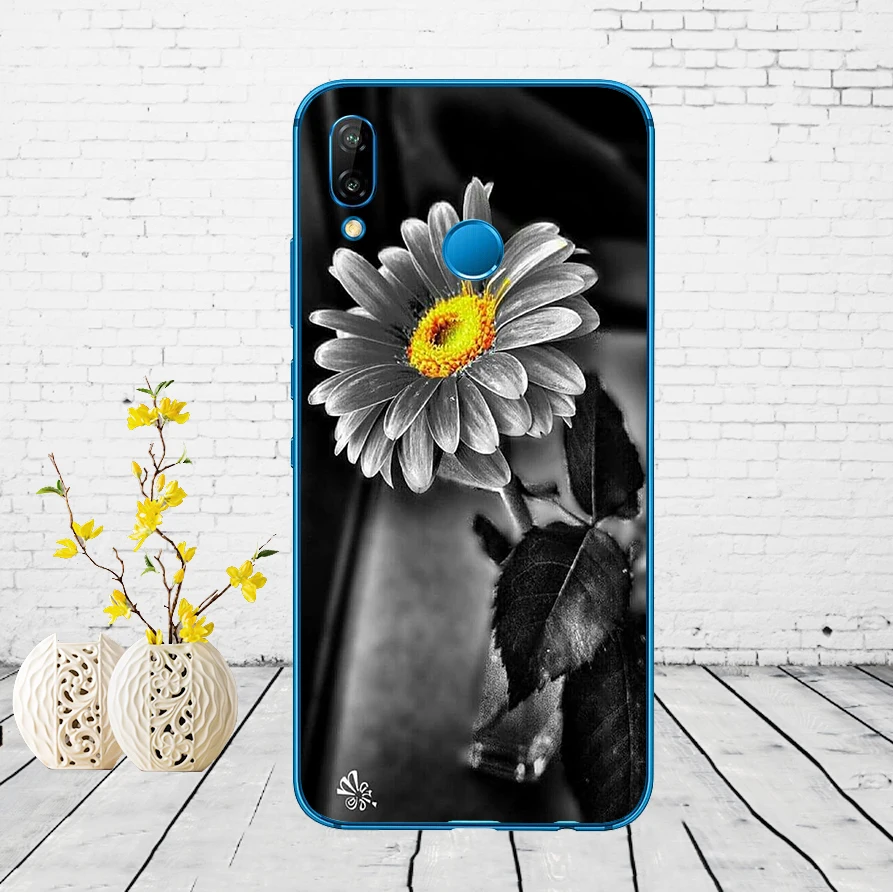 67DD Маргаритка Подсолнух цветочный цветок Мягкий силиконовый чехол для huawei P9 P10 P20 P30 Lite mate 10 20 PRO lite p smart чехол - Цвет: 14