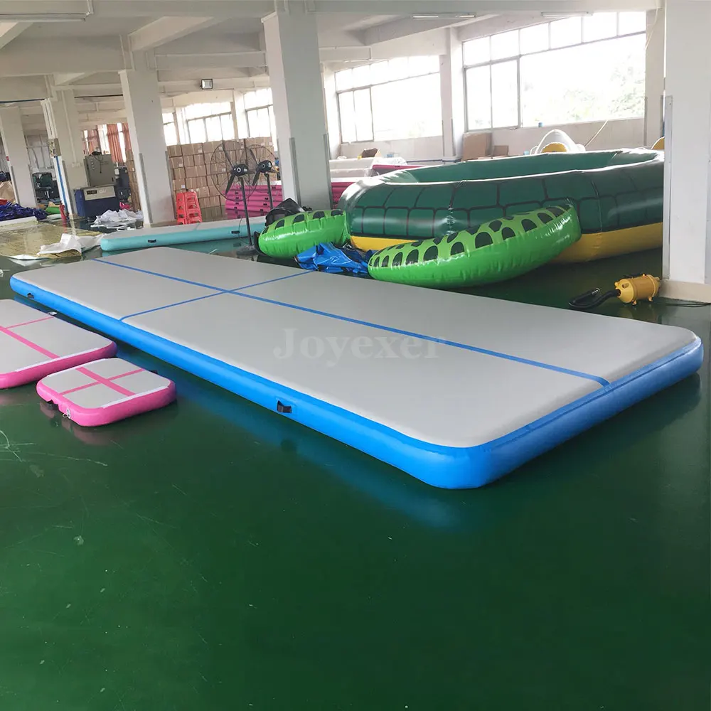 Цена 7x2x0,2 м коврик для гимнастики с воздушной дорожкой, напольный коврик для йоги, тренажерного зала, Акробатический воздушный коврик 7 м