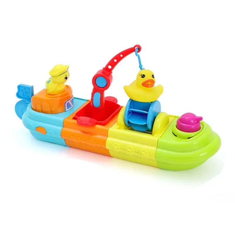 

Wind Up Bath Tugboat Floating Toy Yellow Duck Play Water Kid Toy
